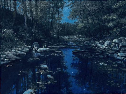 Locatong Nocturne. 2024. oil on linen. 9 x 12.