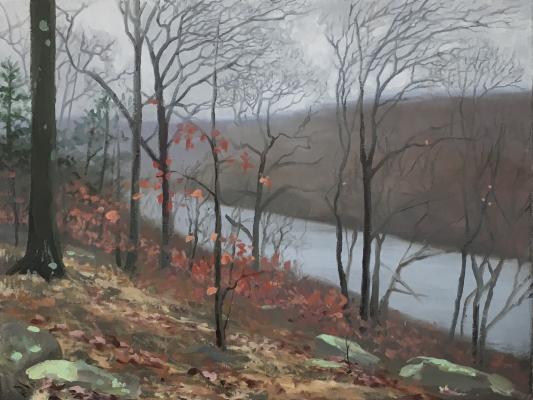 Washington's Rock. 2017. oil on canvas. 9