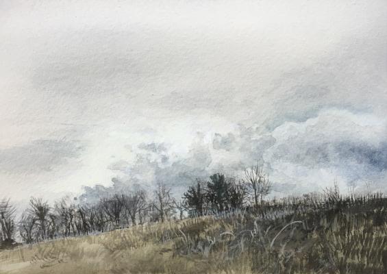 Near the 202. 2017. watercolor on paper. 4